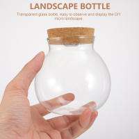 Botella De Terrario De Vidrio Borosilicato Ecológico Con Tapa Y Moss Para DIY Mini Acuario Landscape Blanco Sin LED - details 3