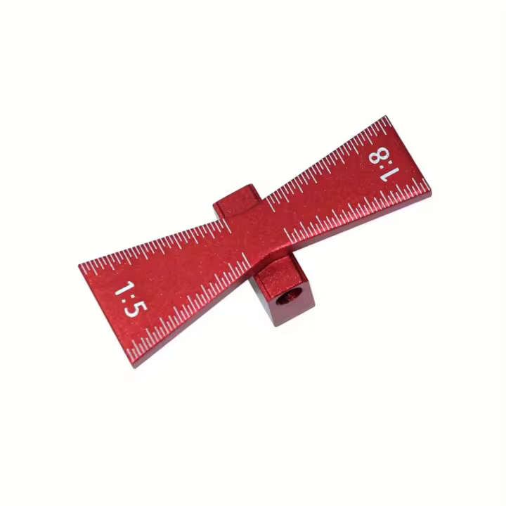 Gancho De Marcado De Rueda Juego De Guía Para Encimera De Aleación De Aluminio Herramienta De Marcado Scribing Para Carpintería Con Escala Ruler En Pulgadas/MM 1:5 1:8 - 1