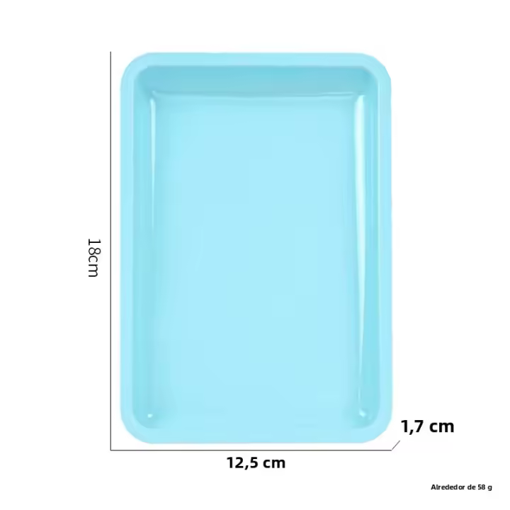 Nueva Bandeja De Almacenamiento De Cosméticos En Acero Inoxidable Para Arte De Uñas Y Equipo Dental Quirúrgico Bandeja Falsas Uñas Plato Herramientas - 1