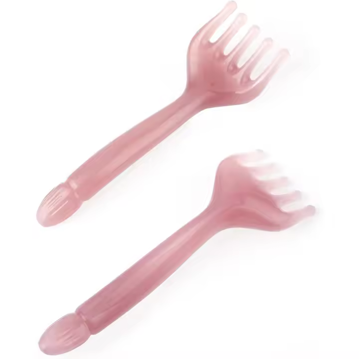 Piezas de masajeador de cabeza manual Para El Cuero cabelledo, masajeador Gua Sha de chino Garras, herramienta de masaje, peine portáthil de Resina, herramienta de relajación - 1
