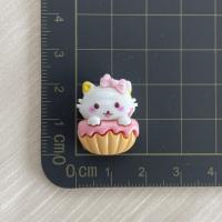 10Pcs Cabos De Resina De Gato Con Diseño De Pastel Lindo Y Nuevos Para Manualidades De Scrapbooking Y Joyería DIY Accesorios De Decoración - details 7