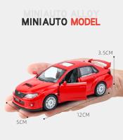Modelo De Coche a Escala MaKeda1:36 Subaru WRX STI Metálico Simulación Alta Para Colección Juguetes Para Adultos Sin Batería - details 4