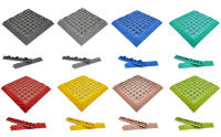 Pack 2 rampas + 1 esquinera PVC resistente para losetas reforzadas. Facilita el paso de vehículos y elimina cambios de nivel - ANTIHUMEDADES - details 2