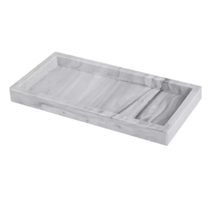 Bandejas de Silicona para Jabón y Llaves 8X4 Pulgadas Bandeja de Vanity y Encimera Dispensador de Jabón Forma Irregular Material de Sila Gel Fabricado en China - 1