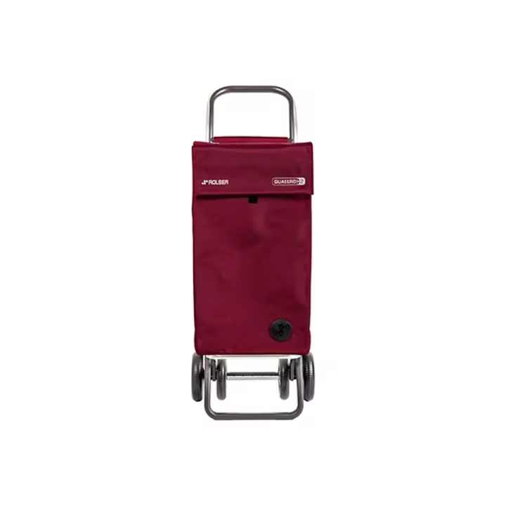 Rolser Carro de Compra Sbelta MF 4.2 Burdeos - Aluminio - 4 Ruedas - Plegable - 1
