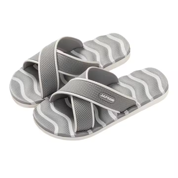 Pantuflas De Verano Para Hombre Slides Planos Moda Verde Pantuflas De Casa Nocturnas Antideslizantes Para Baño Unisex - 1