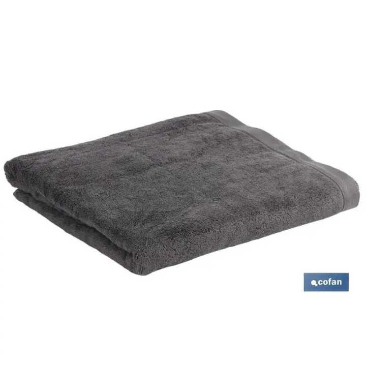 Toalla lavabo gris antracita gr580/m2  modelo piedra 50x100cm - 1
