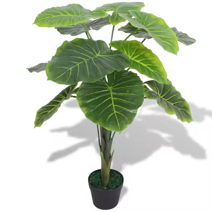 Planta de Taro artificial con macetero 85 cm Verde - 1