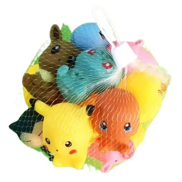 Anime Pikachu bulbasaur charmander squirtle eevee snorlax figuras de dibujos animados vocal Bañeras juguete - 1