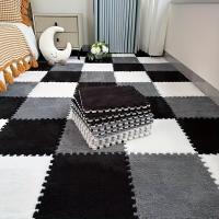 15pcs Azafatas Interlocking De Terciopelo Grueso Para Dormitorio Y Sala De Estar Lavables Aislantes De Sonido Cálidos Para Todas Las Estaciones - details 3