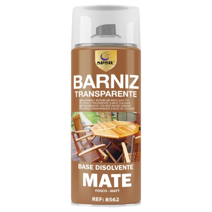 LILI HOME Pack de 2 Botellas de Pintura Barniz Spray Brillo o Mate Multisuperficie - 400ml - Acabado Duradero y Profesional ideal para una variedad de materiales, este barniz ofrece un acabado duradero y profesional en dos opciones: brillo y mate. Perfect - 1