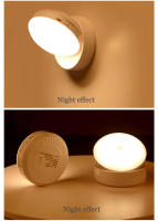 Luz Nocturna LED Con Sensor De Movimiento Cargable Por USB Para Dormitorio Control De Sonido/Luz Para Pasillo Baño Hogar - details 10