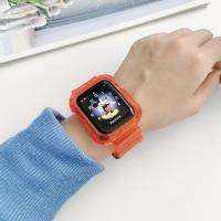 Carcasa Transparente + Correa Para Apple Watch Series 9 8 7 6 SE 5 Compatible Con Iwatch 3 Correa De Plástico 38mm 40mm 42mm 44mm 45mm 49mm - details 11