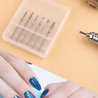 Set De 6 Piezas De Cuchillas De Perforación Para Uñas Con Bit De Diamante Para Taladro 3/32 Herramientas De Arte De Uñas - details 2