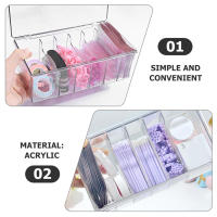 Caja De Almacenamiento Para Pestañas Con Tapa Organizador De Cosméticos De Acrílico Transparente Exclusivo Para Suministros De Maquillaje - details 10