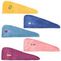 Gorro De Baño De Microfibra Mágica Para Mujer Tela Bordada Secado Rápido Suave Gorro De Pelo Turban Para Secar El Cabello Después De La Ducha - details 7