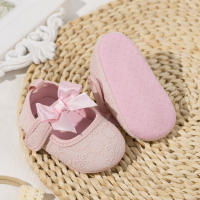 Zapatos De Algodón Para Bebé Niña Con Lazo Comodidad Suave Para Caminar Primeros Pasos Mary Jane Planas De Primavera Otoño Invierno Todas Las Estaciones Cuna Zapatos Nuevos Recién Nacidos - details 13