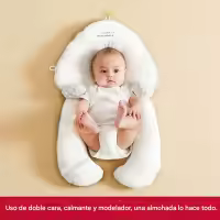 BIT Almohada moldeadora ajustable para bebé recién nacido, almohada para dormir de lado, calmante, posicionamiento, antideslizante de algodón - details 1