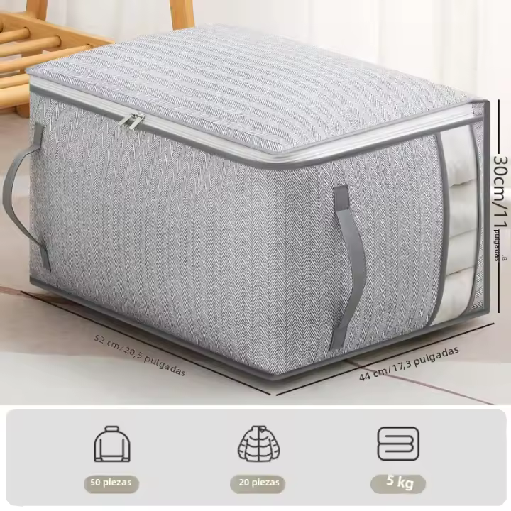 Organizador De Ropa Plegable Y Desmontable Caja De Almacenamiento Para Armario Ecológica Resistente Al Polvo Bolsa De Almacenamiento De Ropa - 1