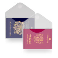 Pack 10 Ud. Carpeta Sobre con Cierre de Velcro - Tamaño A6 para hasta 100 Hojas 80 grs. - REF 909 -  5 Colores Classic Translucidos con Textura Soft Touch - 100% reciclable -by Office Box - details 4