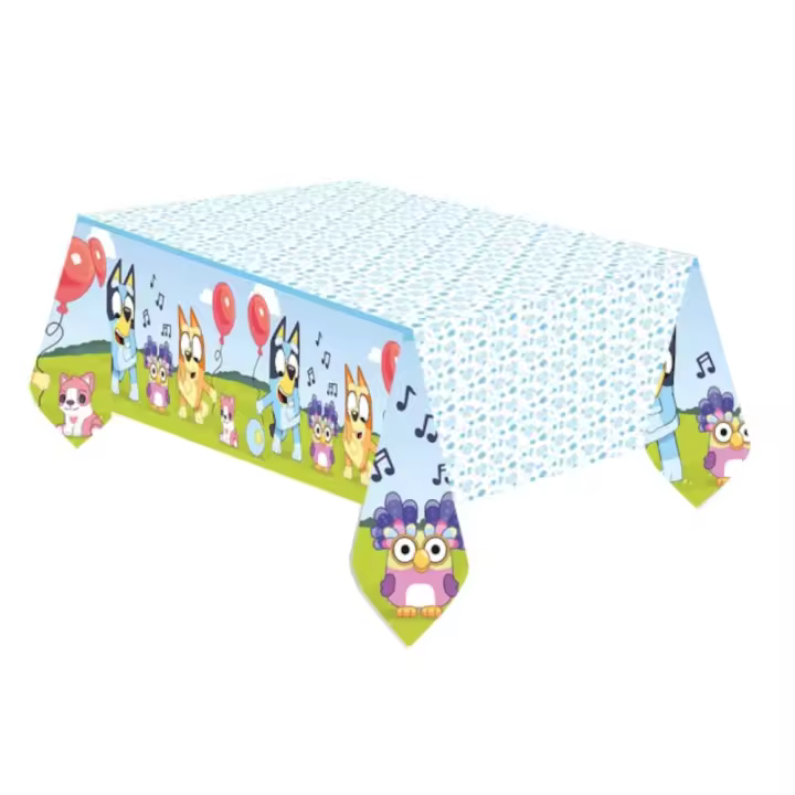 Liragram España - Mantel para Fiesta de Bluey - Papel - 120 X 180 Cms - Producto Oficial - 1