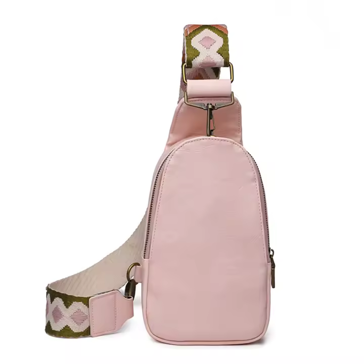 Bolso Rosa Macaron Nuevo 2022, riñonera para Mujer, Bolso de pecho at La Moda para Mujer, Bolso para Mujer - 1