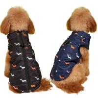 Chaqueta De Algodón Para Mascotas Gatos Y Perros Con Cierre De Cremallera Y Agujeros Para Manos Vestido Caliente Para Otoño E Invierno - details 4