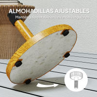 Outsunny Base para Sombrilla Redonda Soporte para Parasol Pie para Sombrilla con Relleno de Cemento Peso 24,5 kg para Jardín Terraza Natural - details 2