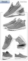 Zapatos Deportivos Casuales Para Mujer Zapatillas Ligeros Blancas Y Negras Transpirables De Malla Adecuados Para Correr Y Jugar Tenis Outdoor - details 15