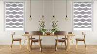 DECORBLIND  Estor Noche y Día SIN HERRAMIENTAS - Estor Enrollable Easy Fix SIN TALADRAR - Estor Anti-Deshilachado Fácil Limpieza - Estor Ventanas Noche y Día Enrollable - Estor Enrollable Tejido Doble Capa Mecanismo y Accesorios con Seguridad Infantil - details 2