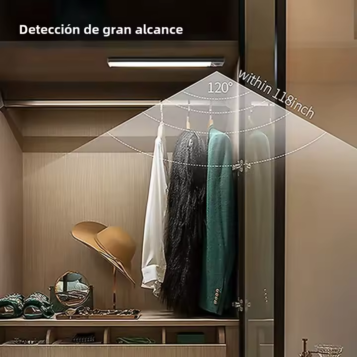 Nueva Luz LED Ultra Delgada Con Sensor De Movimiento Luz Nocturna Sin Cable Para Iluminación De Gabinete De Cocina Y Armario - 1