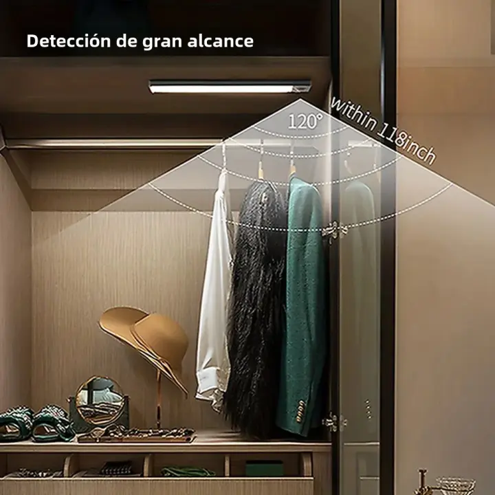 Nueva Luz LED Ultra Delgada Con Sensor De Movimiento Luz Nocturna Sin Cable Para Iluminación De Gabinete De Cocina Y Armario - 1