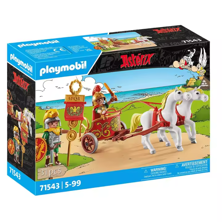 PLAYMOBIL ASTÉRIX - CUÁDRIGA ROMANA, 71543, TIENDA CON LICENCIA OFICIAL - 1