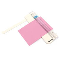 10444-17 Cortador de papel manual portátil de 23cm– Guillotina Manual de plástico resistente, compacta y ligera – Ideal para Oficina, Escuela, Papelería o Uso Doméstico - details 1