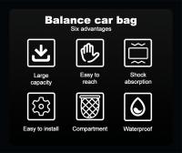 Bolsa De Manillar Para Bicicleta PHMAX Capacidad Grande Absorbe Choques Impermeable Plegable Accesorios Para Skateboard Y Bicicleta Color Negro Material EVA - details 1