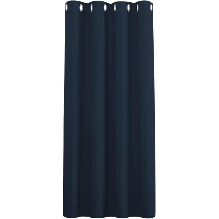 PONY DANCE Sage Green Blackout Curtain 70 Inch Drop for Living Room, Eyelet Thermal Single Door Curtain for Bedroom, Window Treatment for Kids, W55 X L70 Inch - 1