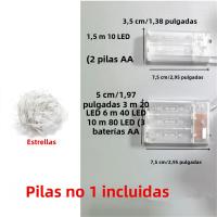 Luces De Navidad LED Estrella 10M Sin Pilas Incluidas Para Decoración De Hogar Fiesta Bodas Camping Guirnalda De Año Nuevo - details 4