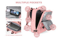 Mochila De Viaje Para Mujer Wizzair Cabin 40x30x20 Capacidad Grande Impermeable Casual Bolsa Suitcase Para Portátil - details 2