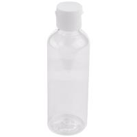 Botellas de plástico transparente con tapa, contenedor de viaje para champú, loción y cosméticos, 4x100ml - details 0