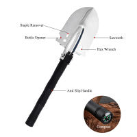 Shovel Plegable Para Camping 5 En 1 Multitool Portátil Herramienta De Sobrevivencia Táctica Compacta Para Mochilas Y Kit De Sobrevivencia - details 5