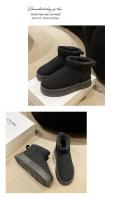 Botas De Nieve Para Mujer Con Suela Gruesa Multifuncional Cálidas De Aumento De Altura Antideslizantes Impermeables Material De La Plantilla De Peluche - details 17