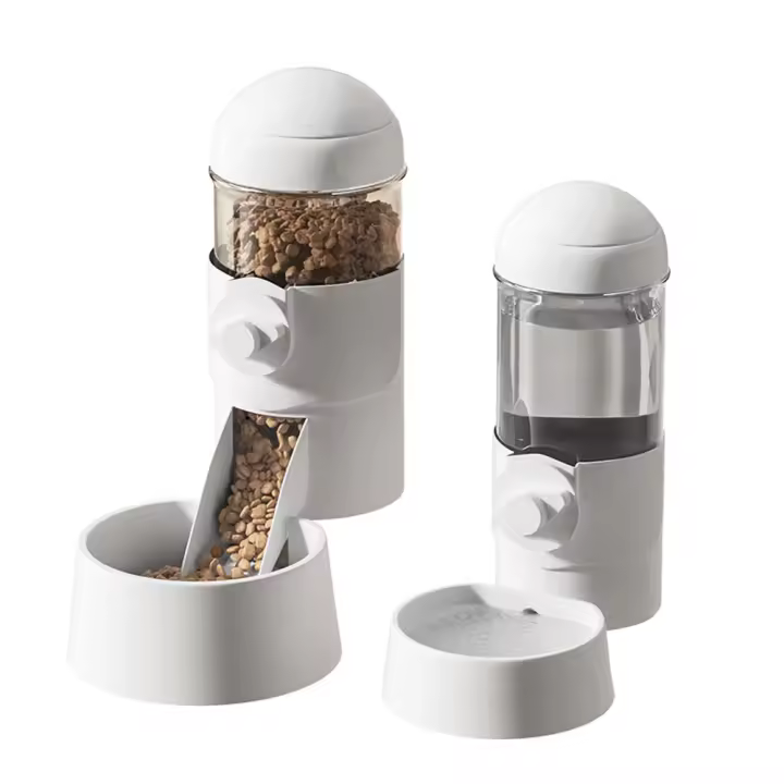 Comederos Automaticos Colgantes para Perros y Gatos, Juego de Comederos de Gravedad para Conejos y Agua, Dispensador de Comederos de Jaula para Gatos, Perros, Cazadores, Conejos, Hamsters, chinchillas y Erizos (Agua y Comida) - 1