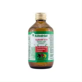 ROHNFRIED E50 taubenfit e + selenio 250 ml, para aves - 1