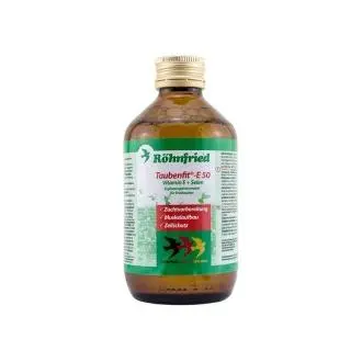 ROHNFRIED E50 taubenfit e + selenio 250 ml, para aves - 1