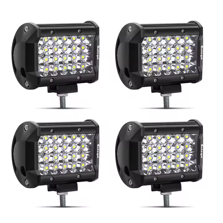 Foco LED 4" y 72W IP67 Agua Luces Antiniebla - Pack 4 - 1
