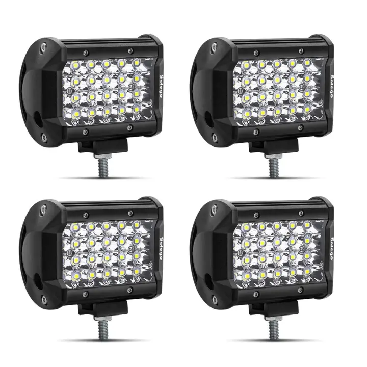 Foco LED 4" y 72W IP67 Agua Luces Antiniebla - Pack 4 - 1