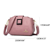 Bolso Bandolera De Mujer Con Hebilla Cuadrada Capacidad Grande Estilo Casual Lujoso Diseñador Bolso De Mano Para Viajes - details 5