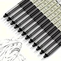 10PCS Bolígrafos De Gel De Alta Calidad Tipo Aguja En Tinta Negra Roja Y Azul Para Escuela Y Oficina Suministros Kawaii - details 0