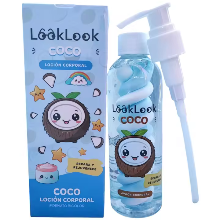 Loción Corporal crema hidratante de Coco Repara y rejuvenece Look Look - 1