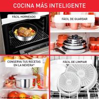 Tefal Ingenio Emotion On 22 Piezas, Ollas y Sartenes, Accesorios, Acero Inoxidable, Apilable, Duradero Recubrimiento Antiadherente para Sartenes, Inducción, L897SM04 - details 1